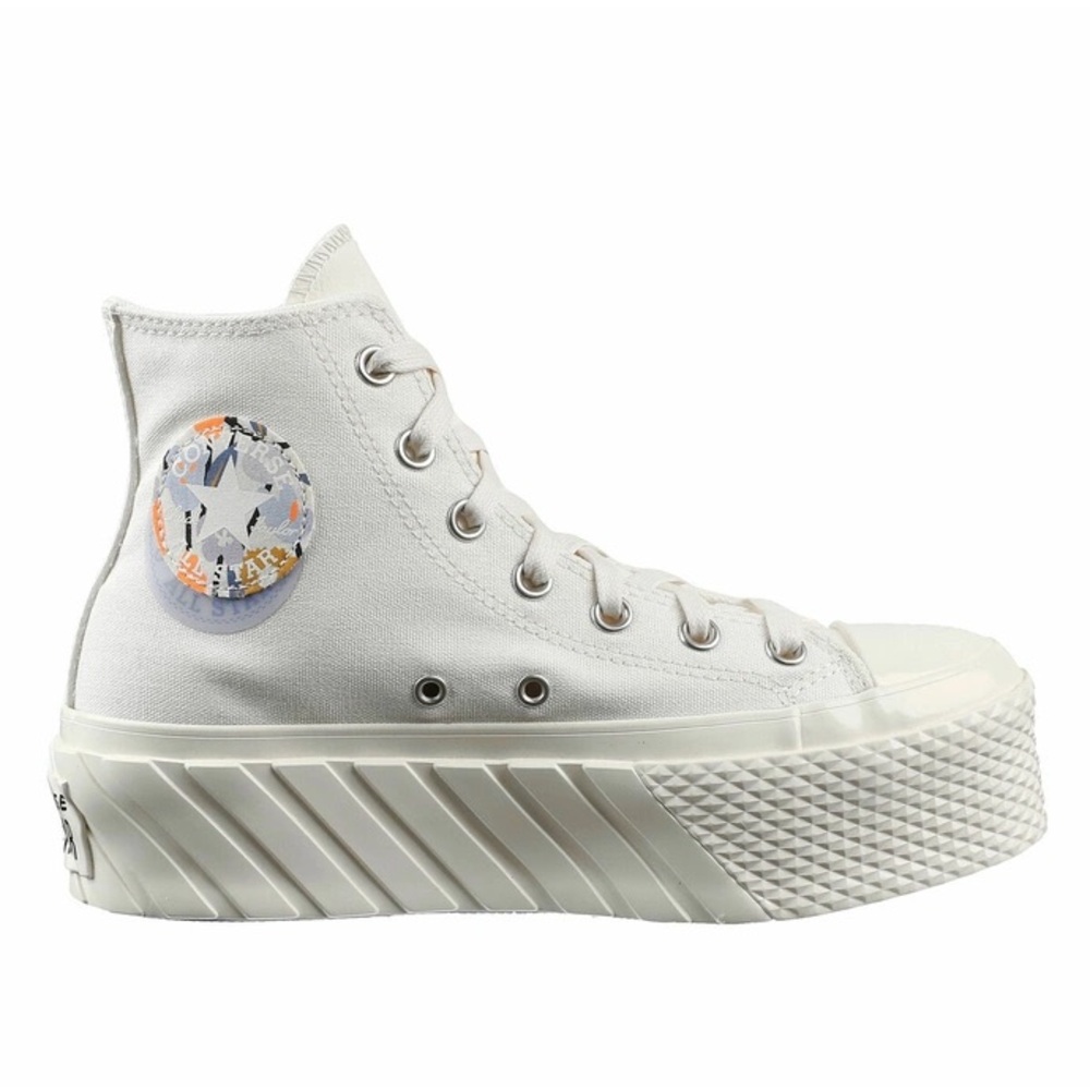 Women's High-Top Platform Sneakers - White